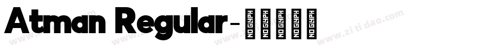 Atman Regular字体转换